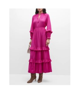 Image of sale on Cove Tiered Ruffle-trim Maxi Dress