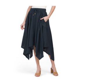 Image of sale on Handkerchief Hem Linen Skirt