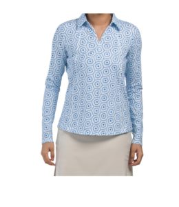 Image of sale on Upf 50 Golf Glacier Long Sleeve Printed Jacket