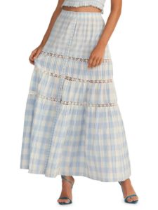 Image of sale on Bellarose Gingham Maxi Skirt