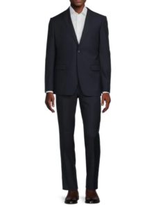 Image of sale on Two Button Solid Wool Suit