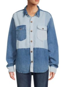 Image of sale on Patchwork Denim Shirt
