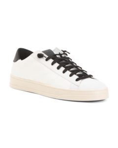 Image of sale on Made in Italy Leather Logo Sneakers
