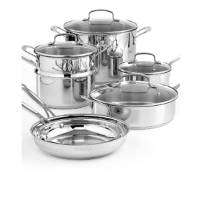 Image of sale on Chef’s Classic Stainless Steel 11 Piece Cookware Set