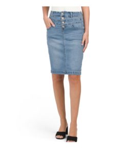 Image of sale on Button Front Skirt 23in