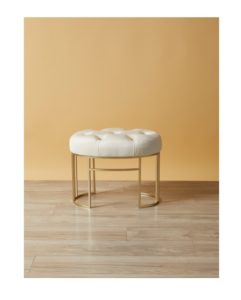 Image of sale on 15×20 Metal and Velvet Bath Stool