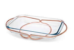 Image of sale on 3-qt. Rectangular Baker with Copper Rack