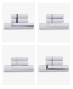Image of sale on 100% Cotton Percale 3 Piece Duvet Set with Satin Stitching