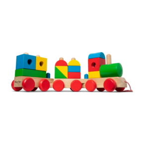 Image of sale on Jumbo Wooden Stacking Train – Classic