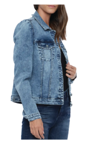 Image of sale on Puff Sleeve Denim Jacket