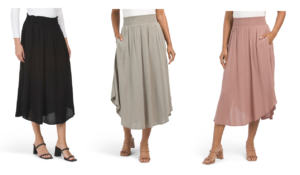 Image of sale on Rayon Pocket Midi Skirt