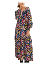 Image of sale on Boden Smocked Cuff Maxi Tier Dress