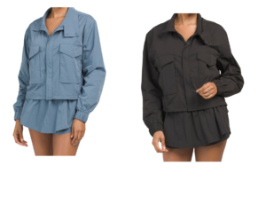 Image of sale on Radiant Commuter Woven Crop Cinch Hem Windbreaker
