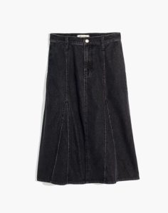 Image of sale on A-line Midi Skirt in Lunar Wash