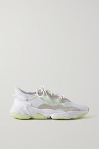 Image of sale on Ozweego Suede and Leather-trimmed Mesh Sneakers