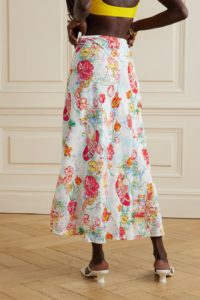 Image of sale on Kelly Printed Voile Midi Skirt