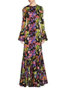Image of sale on Allonia Floral Trumpet Gown