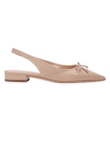 Image of sale on Veronica Perforated Leather Slingback Flats