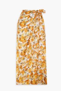 Image of sale on Floral-print Cotton-voile Pareo