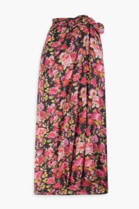 Image of sale on Floral-print Cotton-voile Pareo