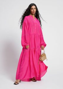 Image of sale on Relaxed Lace Trimmed Tunic Dress