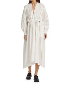 Image of sale on Bridge Gathered Midi Dress