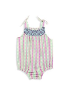 Image of sale on Baby Girl’s Striped Romper