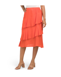 Image of sale on Ruffle Slub Skirt