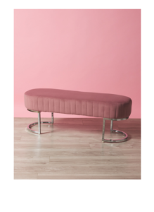 Image of sale on 17×45 Velvet Zamora Modern Bench