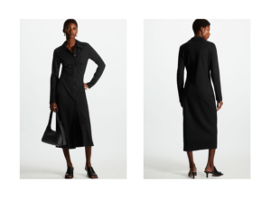Image of sale on Gathered Midi Shirt Dress