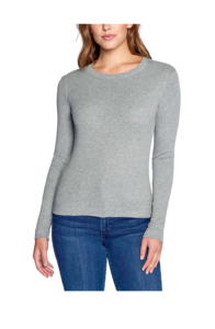 Image of sale on Three Dots | Granite Crewneck Long-sleeve Tee – Women