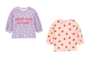 Image of sale on Kids’ Puff Sleeve Cotton T-shirt Size 2-5