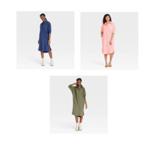 Image of sale on Women’s Long Sleeve Button-down Shirtdress