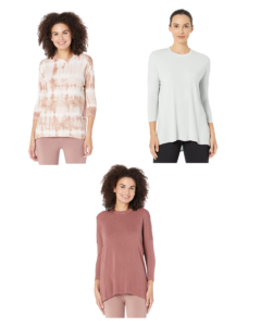 Image of sale on 3/4 Sleeve Slouchy Luxe Tee Up to 46% off