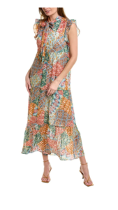 Image of sale on Marie Oliver Kylee Silk-blend Maxi Dress