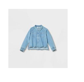 Image of sale on Women’s Adaptive Long Sleeve Button-down Denim Shirt – Universal Thread™ Medium Wash