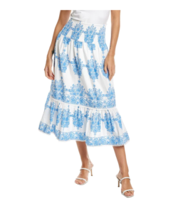 Image of sale on Sail to Sable Smocked Waist Midi Skirt