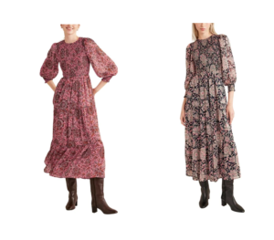 Image of sale on Boden Metallic Smocked Maxi Dress