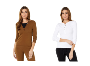 Image of sale on Long Sleeve Henley Tee Up to 36% off