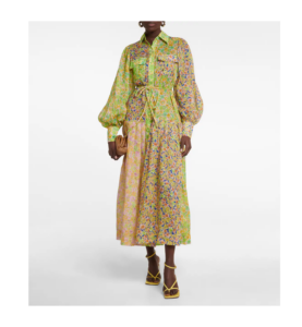 Image of sale on Daisy Patchwork Floral Shirt Dress
