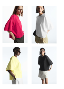 Image of sale on Boxy-fit Curved-hem T-shirt