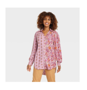 Image of sale on Women’s Long Sleeve Button-down Shirt – Knox Rose™