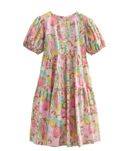 Image of sale on Kids’ Puff Sleeve Cotton Dress