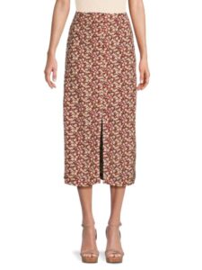 Image of sale on Floral Slit Maxi Skirt
