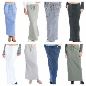 Image of sale on Vintage Cargo Slim Ribbed Skirt