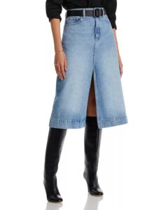 Image of sale on Alma a Line Denim Skirt
