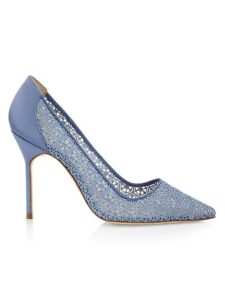 Image of sale on 105mm Lace Pointed-toe Pumps
