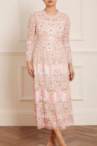Image of sale on Laelia Long Sleeve Ankle Gown