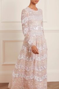 Image of sale on Chantilly Sequin Ankle Gown