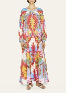Image of sale on Abstract-print Maxi Dress